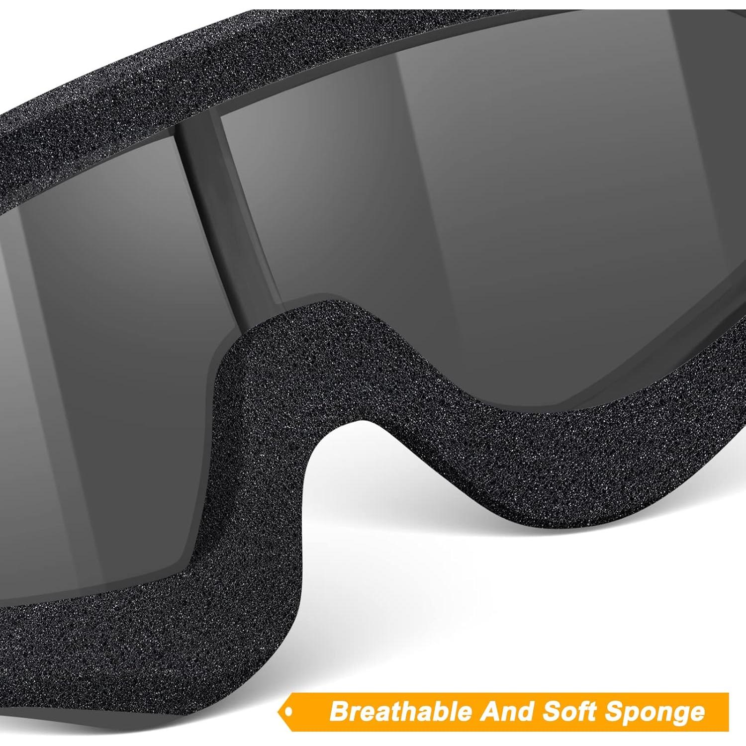 Gafas de Motocicleta OXG 2 Pares Ajustables UV y Polvo
