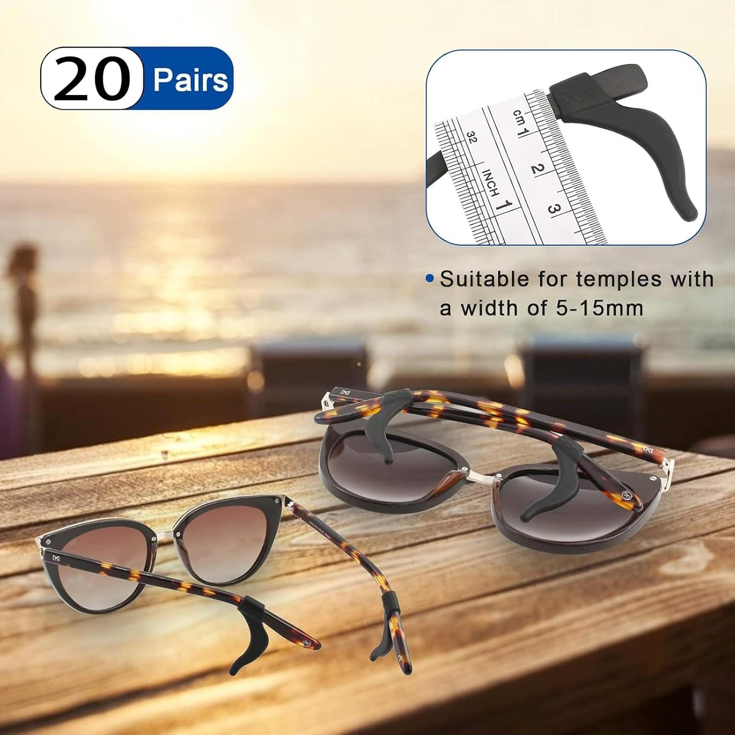 20 Pares Sujetadores Gafas Silicona TUOPUSIDA Antideslizantes