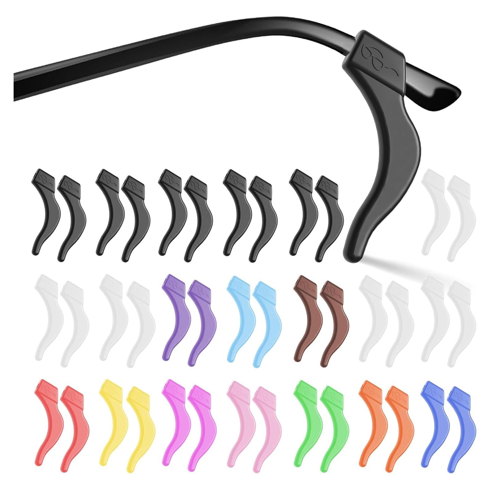 20 Pares Sujetadores Gafas Silicona Antideslizantes TUOPUSIDA