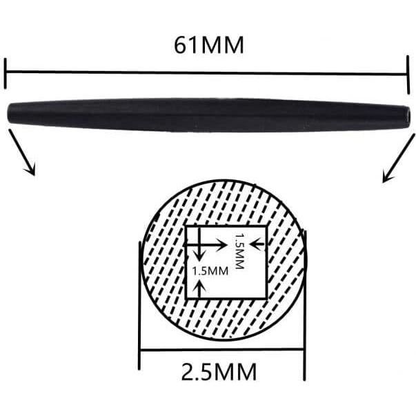 Calcetines de Templo NicelyFit para Gafas Oakley - 2 Pares Negros