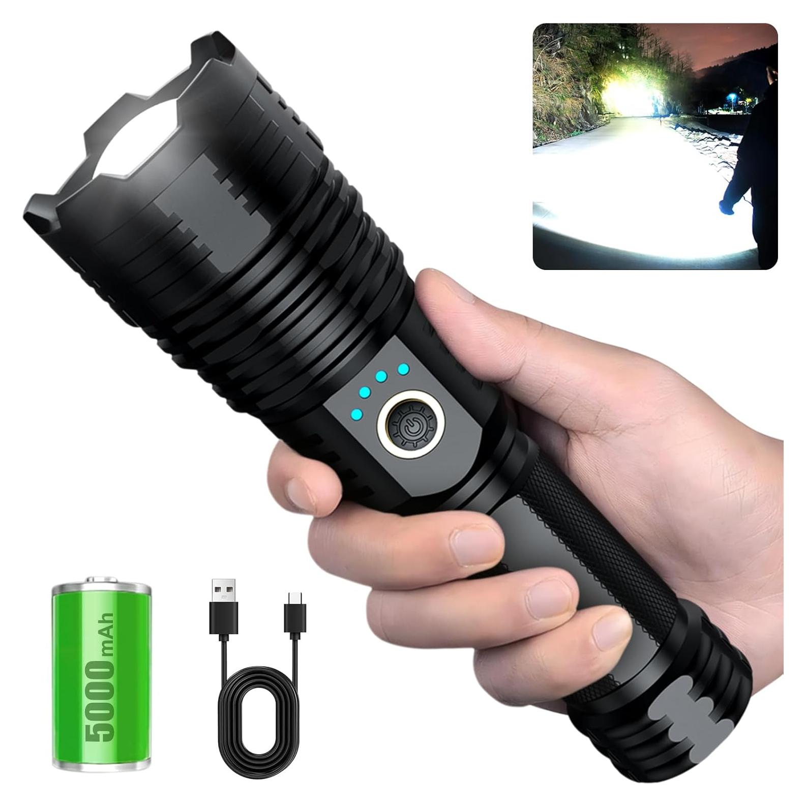 Linterna LED Alifa ZZ-666 1000000LM 5 Modos Impermeable