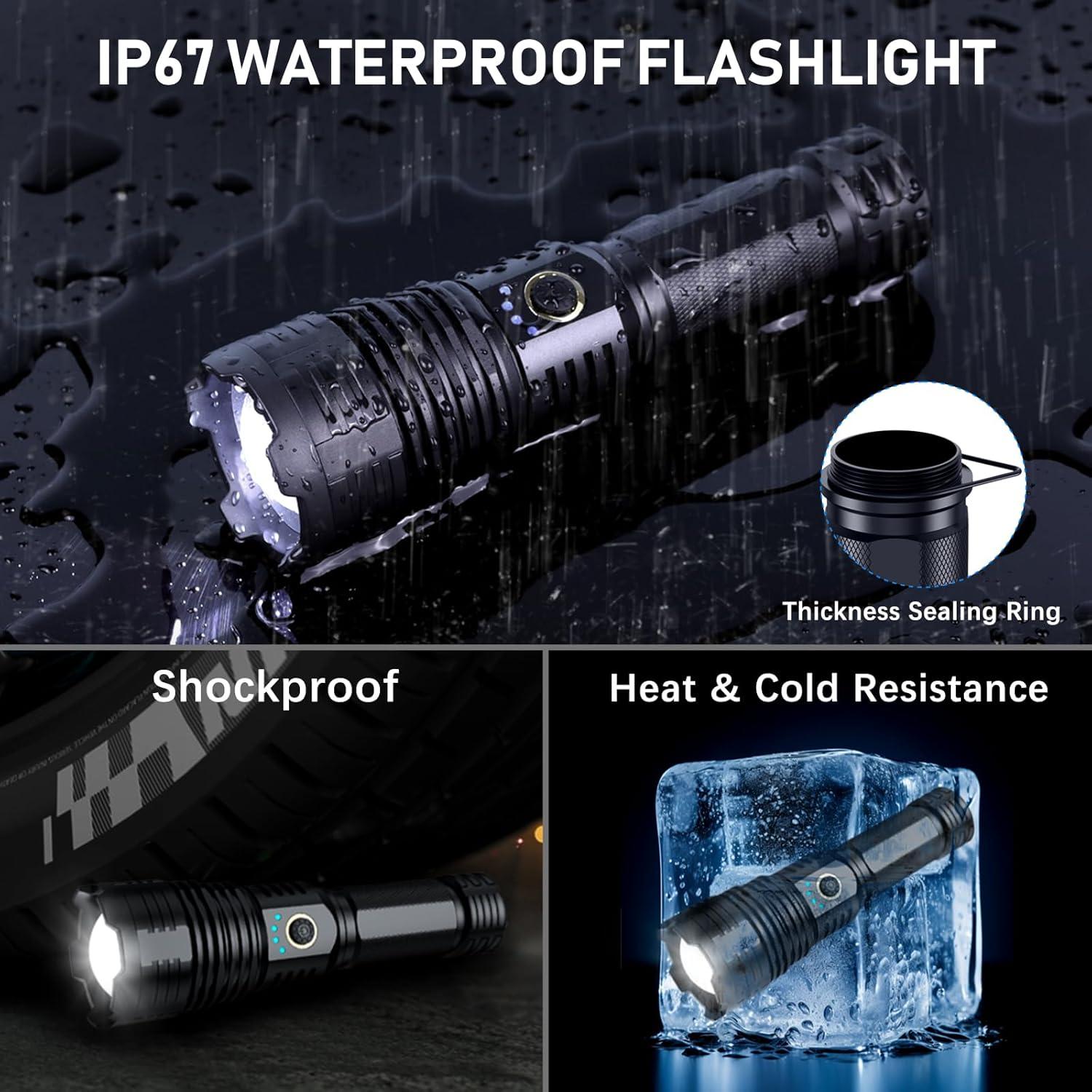 Linterna LED Alifa ZZ-666 1000000LM 5 Modos Impermeable