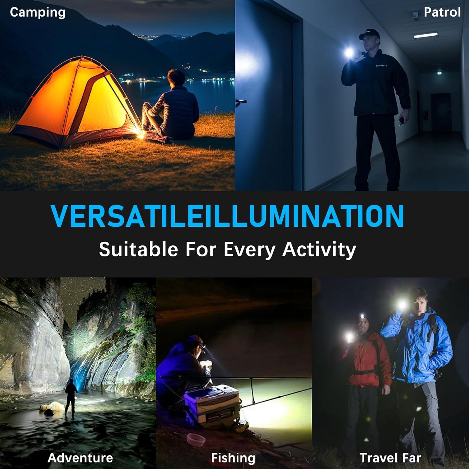 Linterna LED Alifa ZZ-666 1000000LM 5 Modos Impermeable