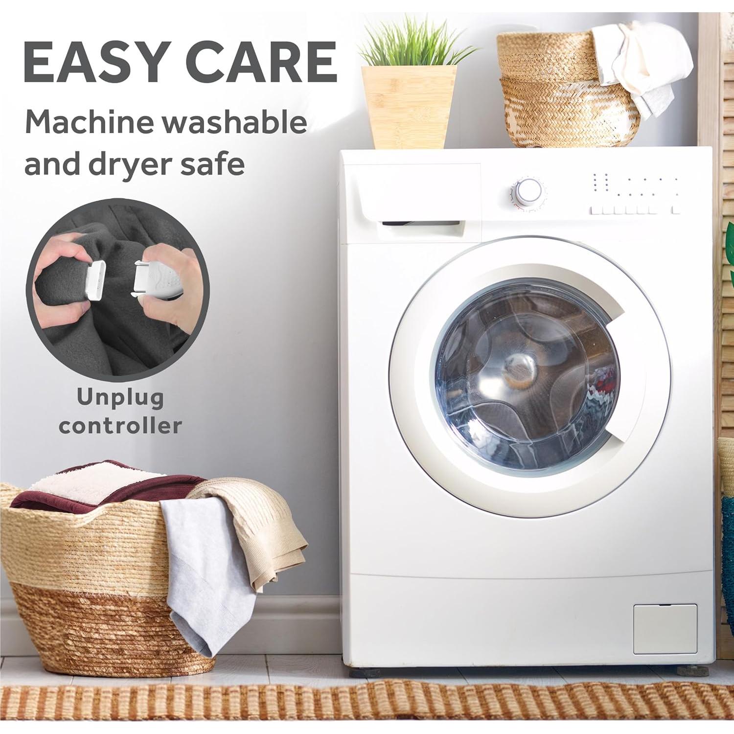 Manta Térmica Sunbeam Royal Mink Sherpa Cabernet 127x152 cm