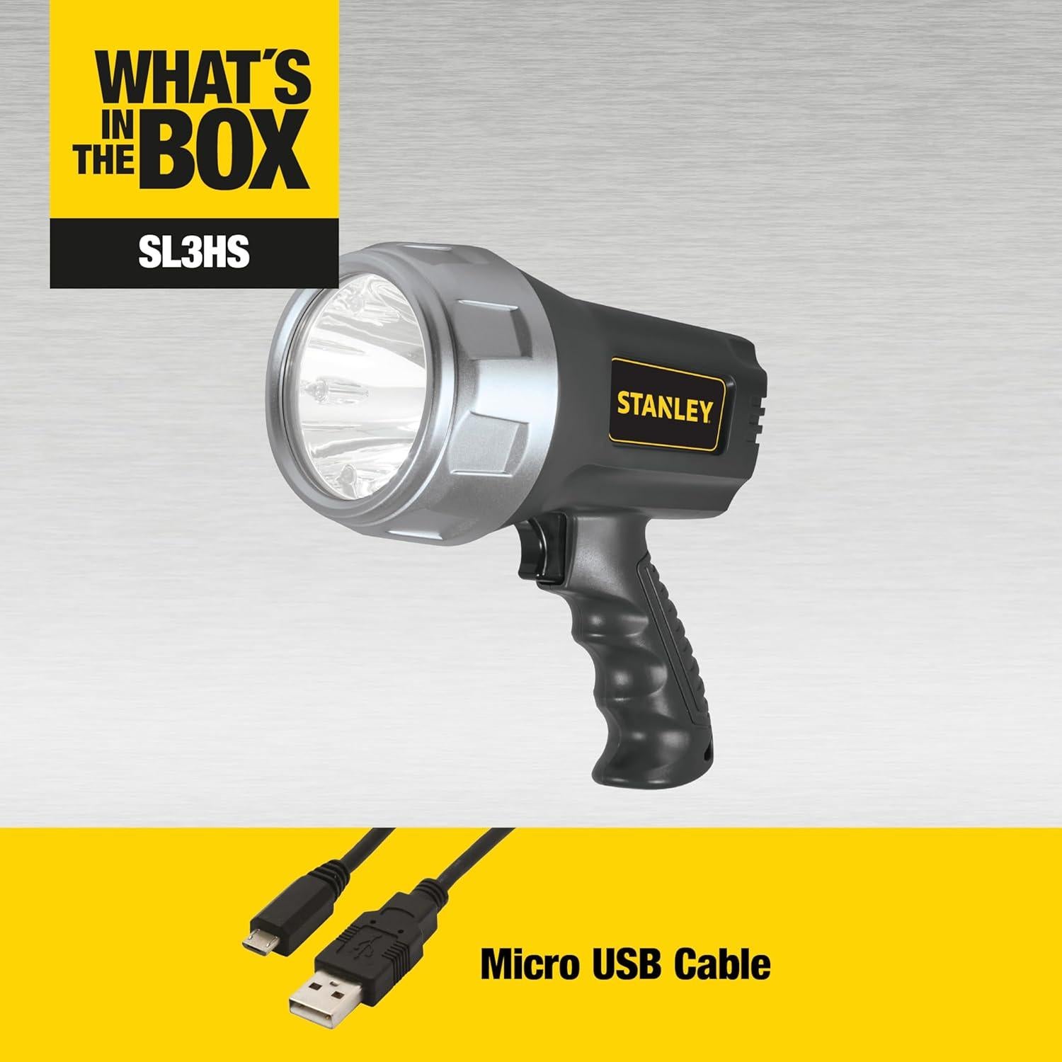 Foco LED Recargable STANLEY SL3HS 900 Lúmenes 3W