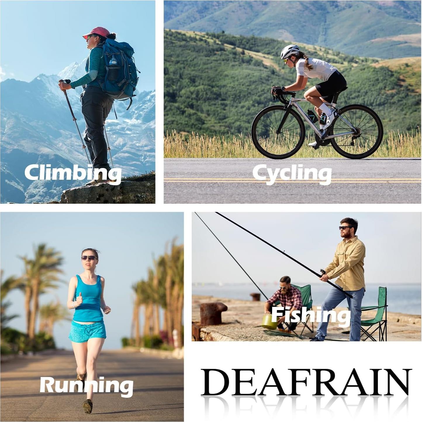 Gafas de Sol Polarizadas DEAFRAIN TR90 para Deportes