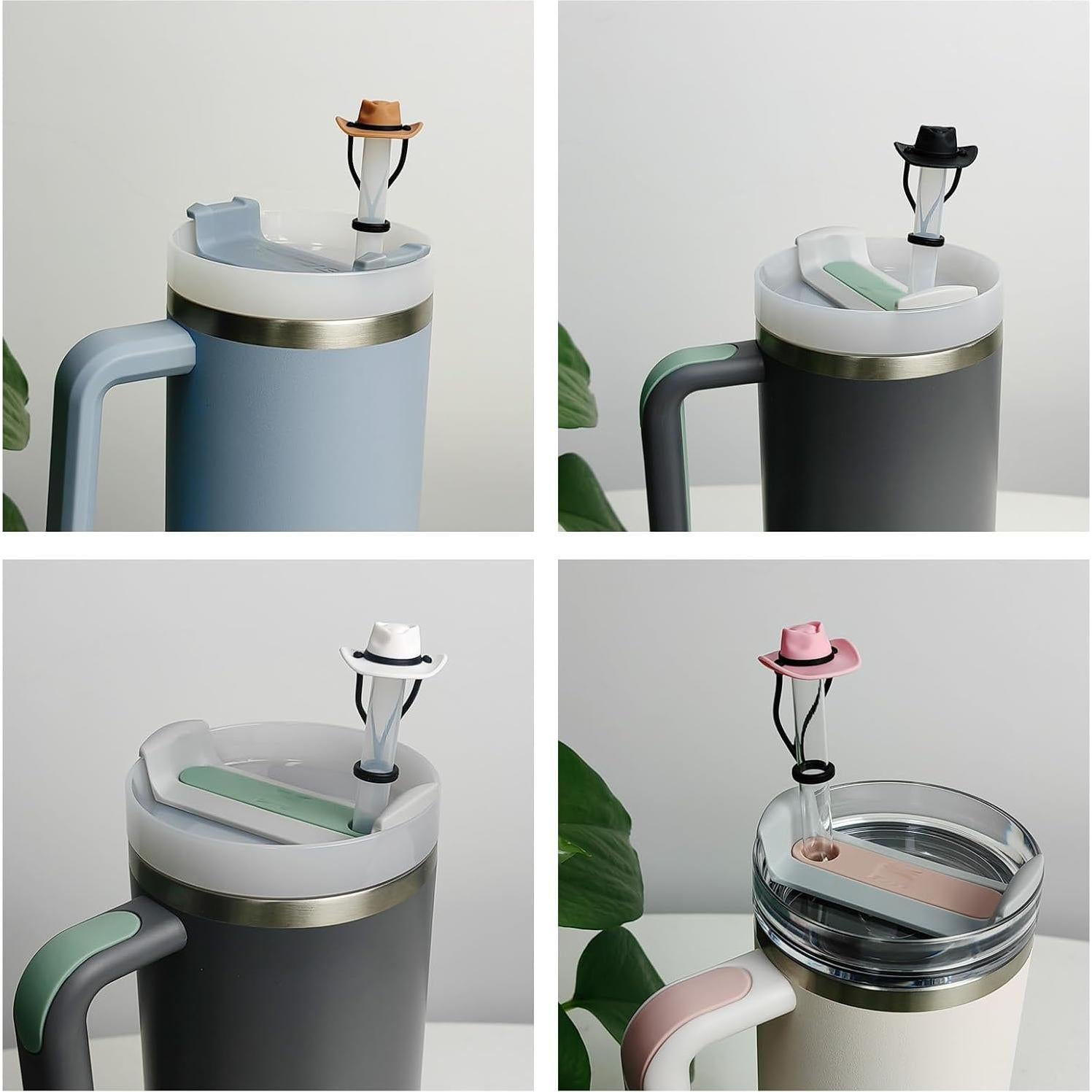 Set de 4 cubiertas de paja HOMDSG sombrero vaquero