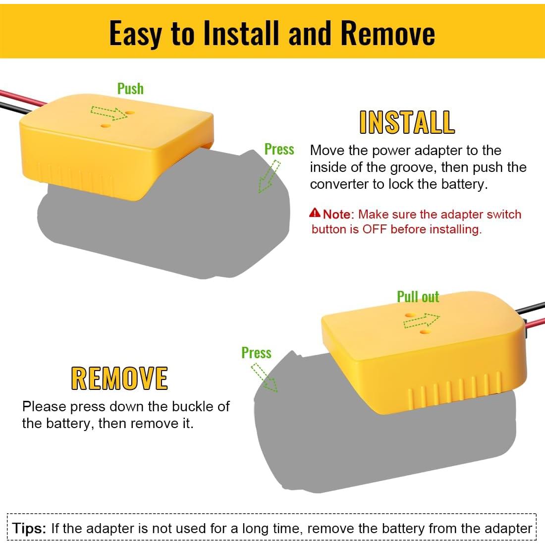 Adaptador de Batería Azocek 20V para Juguetes RC