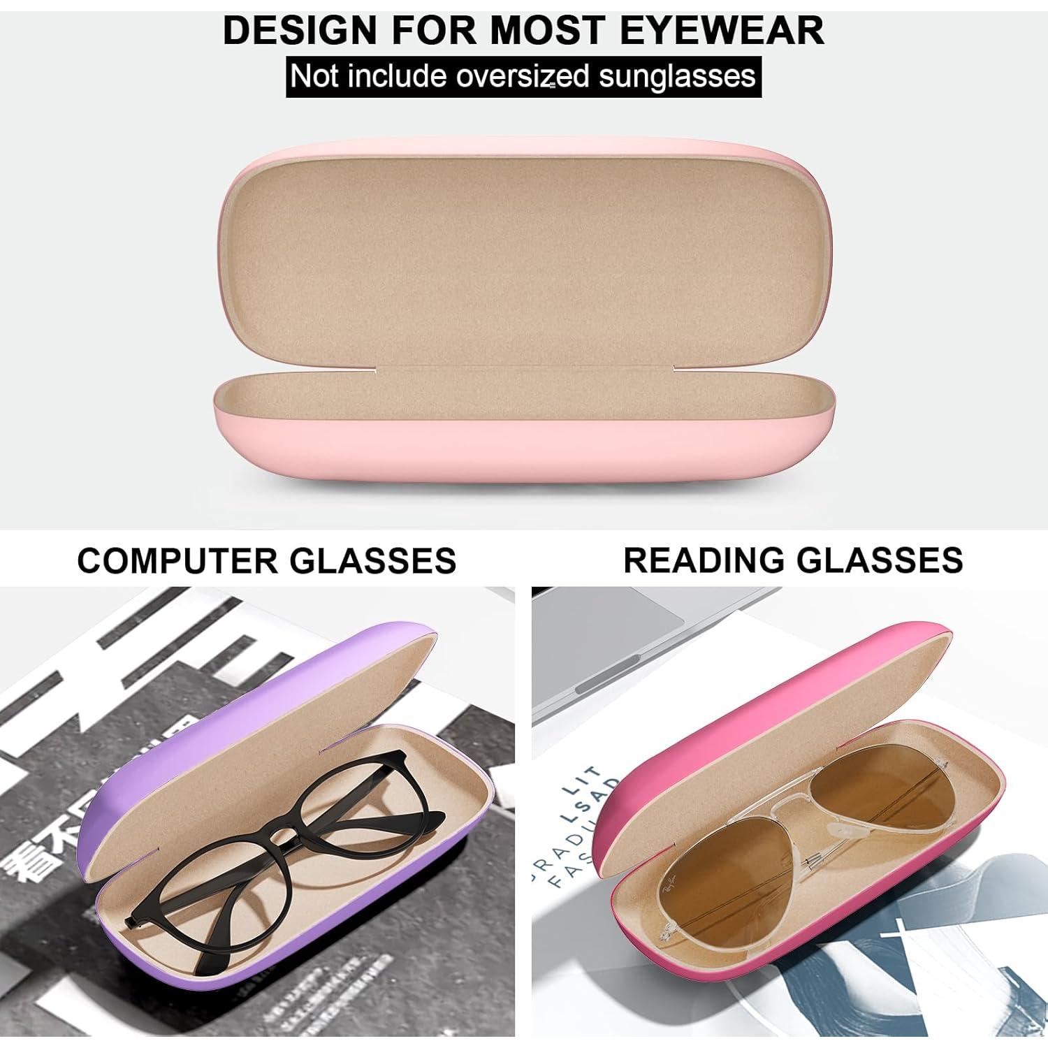 Estuche Duro para Gafas Unisex con Paño de Limpieza
