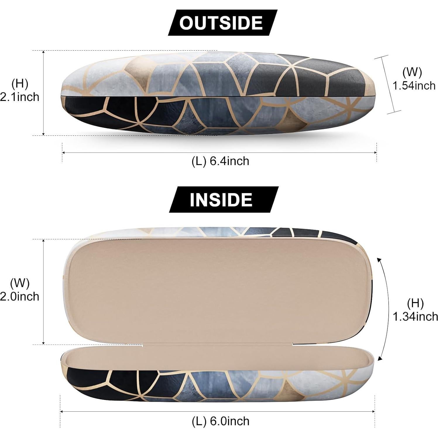 Estuche Duro para Gafas Geometría Artística Unisex