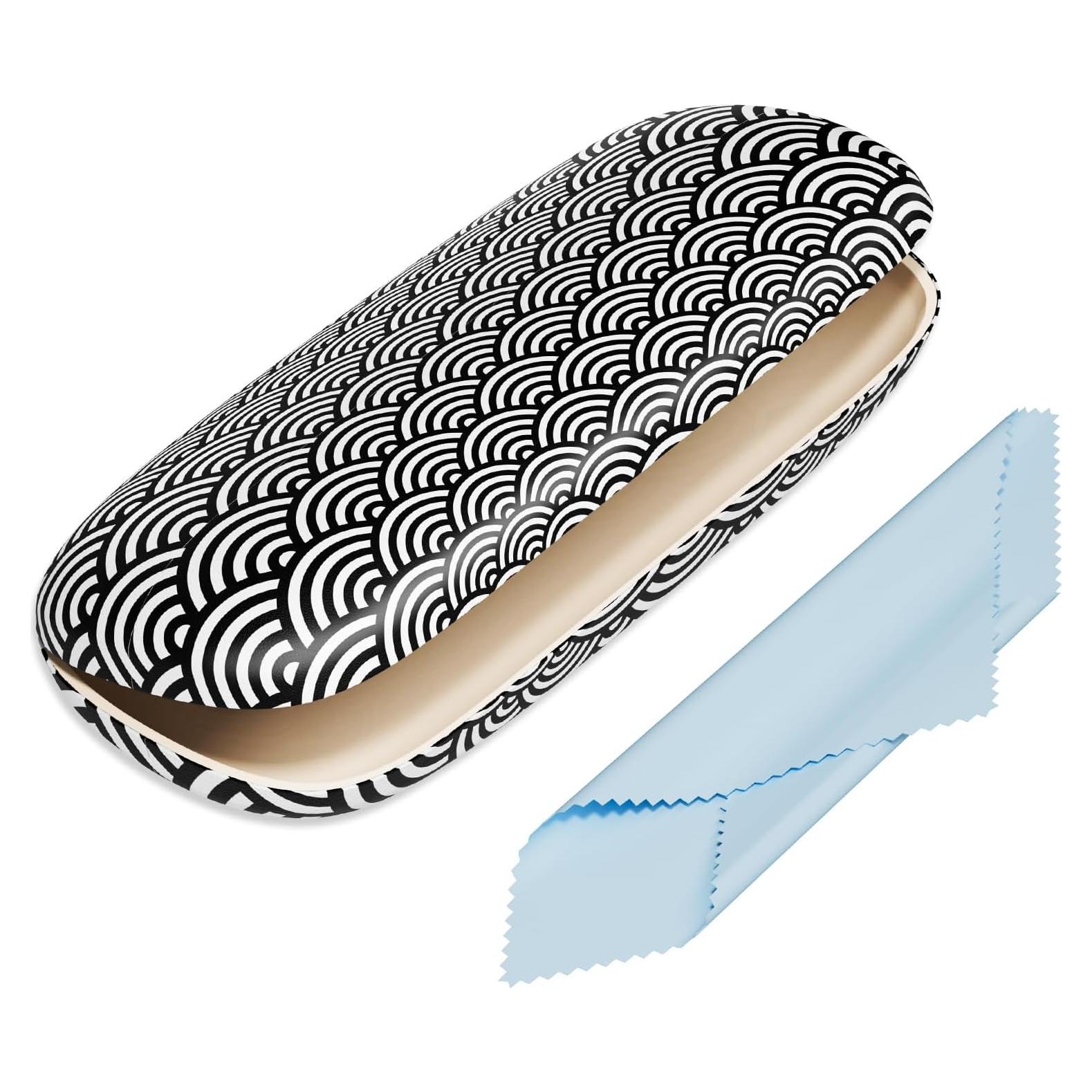 Estuche Duro para Gafas Unisex con Paño de Limpieza