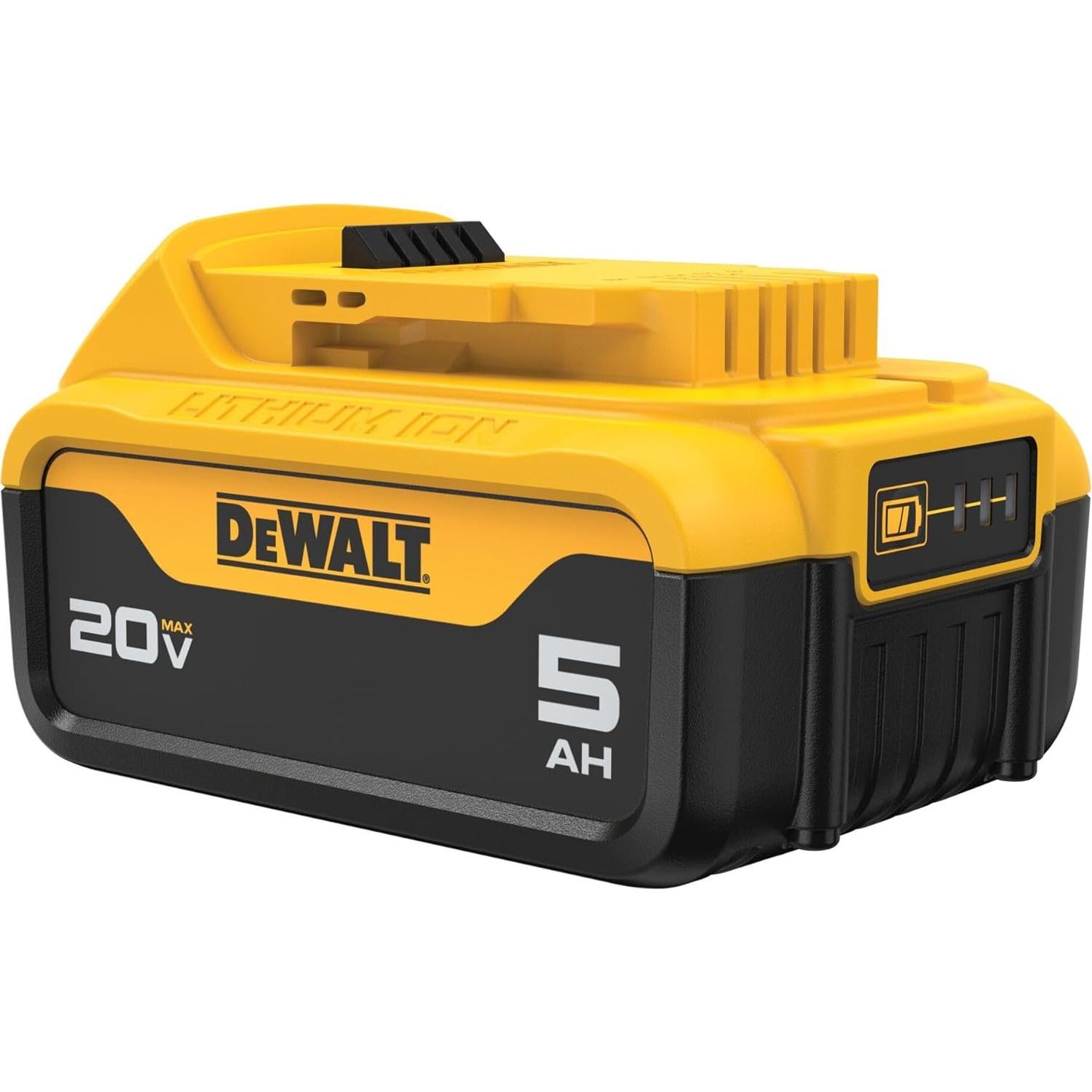 Batería de Litio-Ion DEWALT 20V MAX 5Ah + Cargador DCB1104