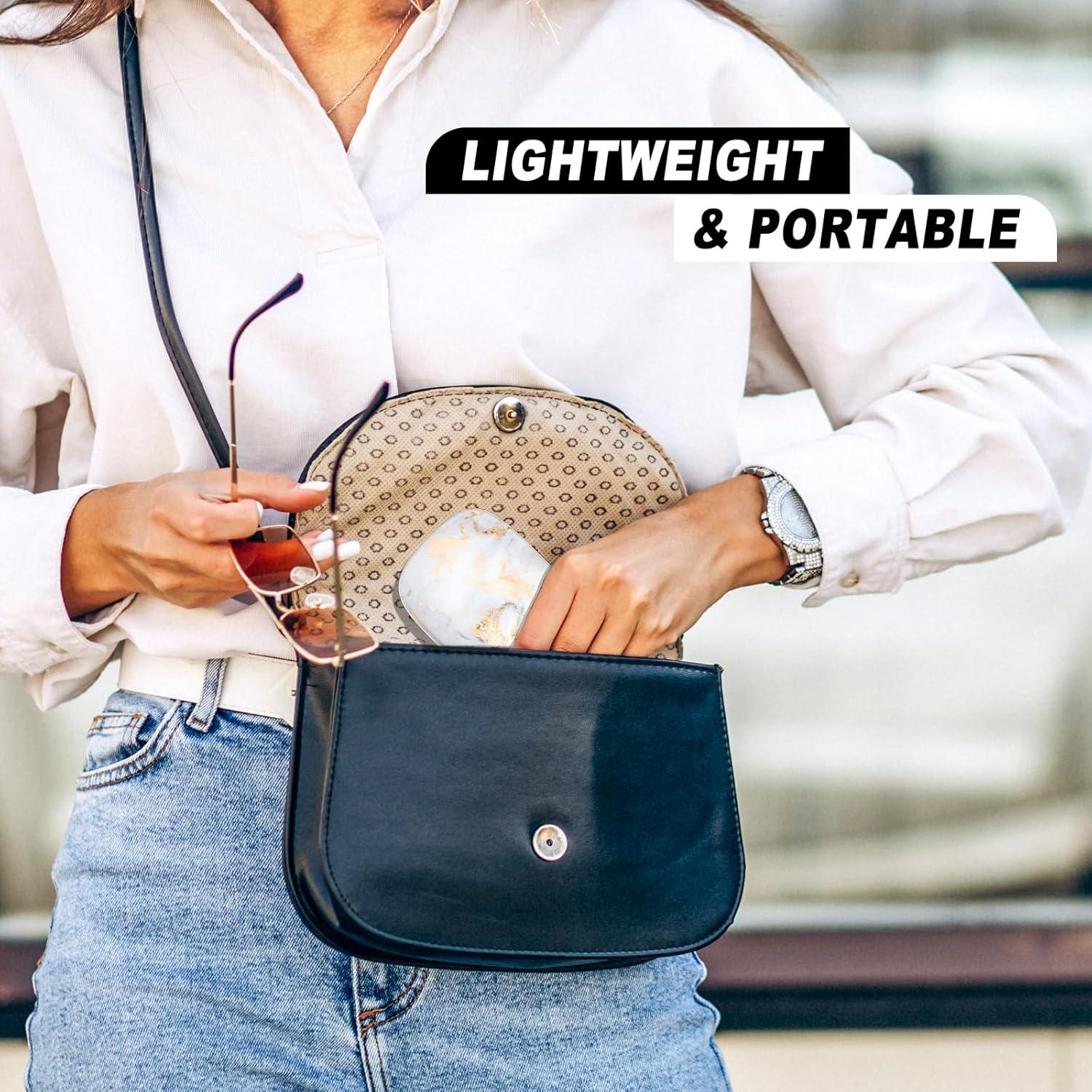 Estuche Duro para Gafas Mármol Gris Unisex con Paño