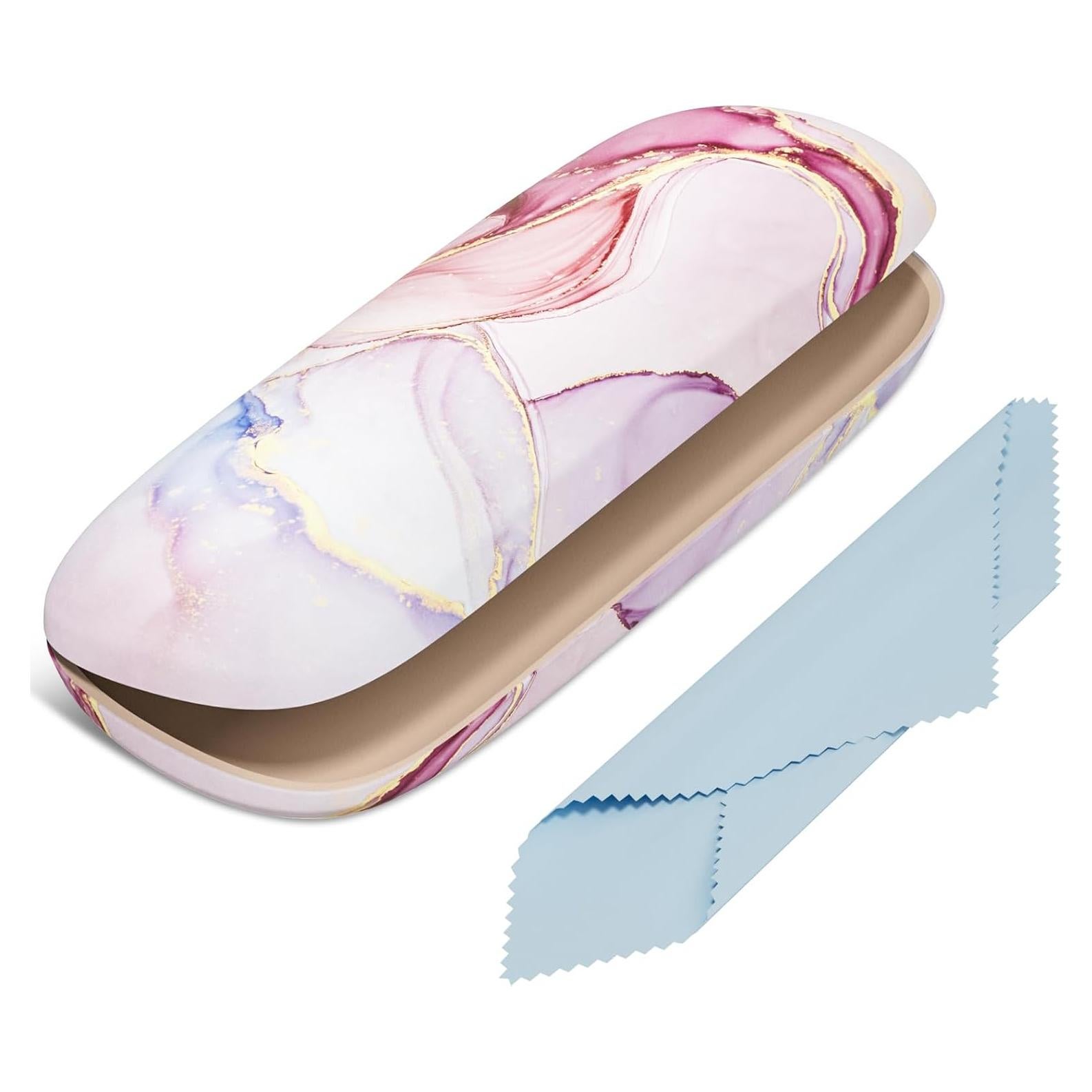 Estuche para Gafas Concha Dura Mármol Rosa Unisex