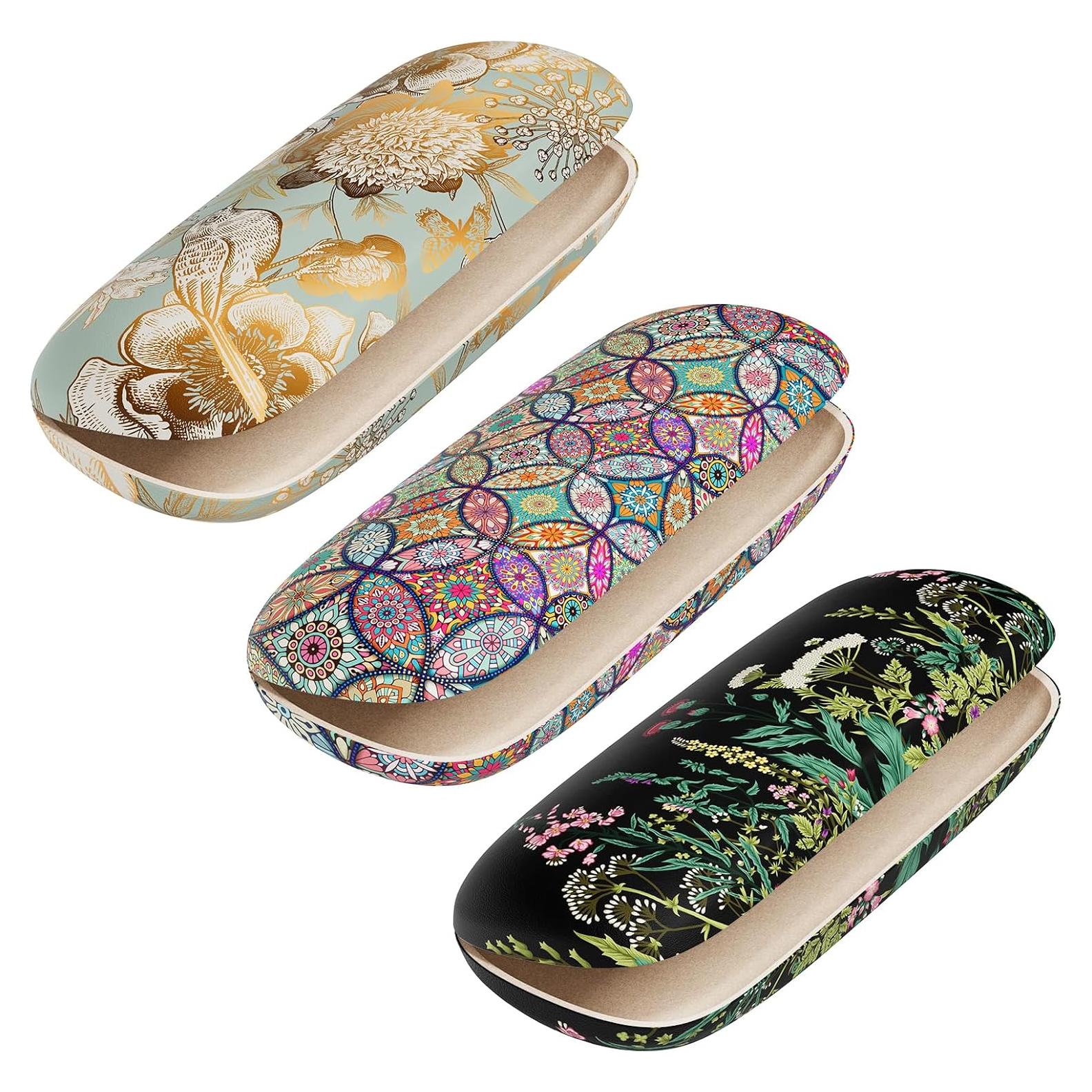 Estuche Duro para Gafas Unisex con Paño de Limpieza