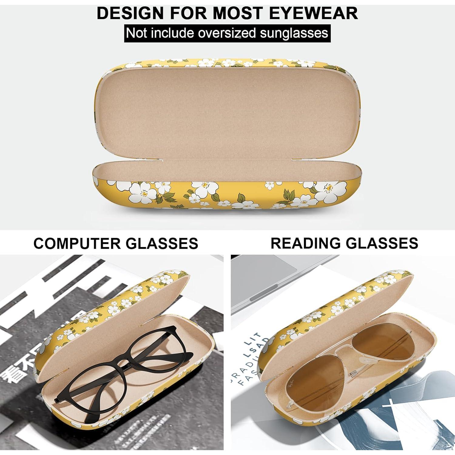 Estuche Duro para Gafas Unisex con Paño de Limpieza