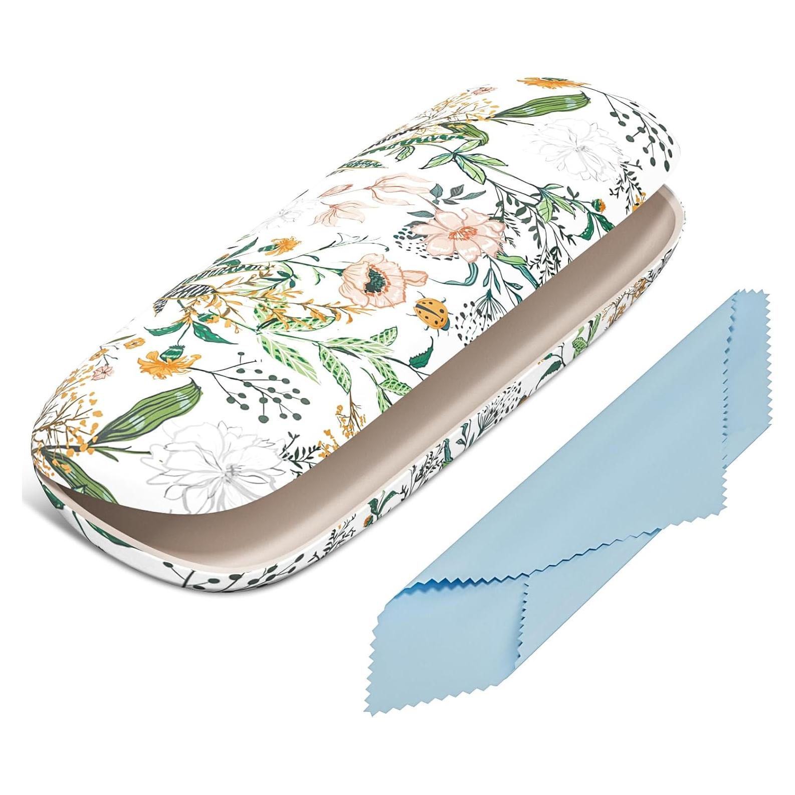 Estuche Duro para Gafas - Unisex - Flores Coloridas