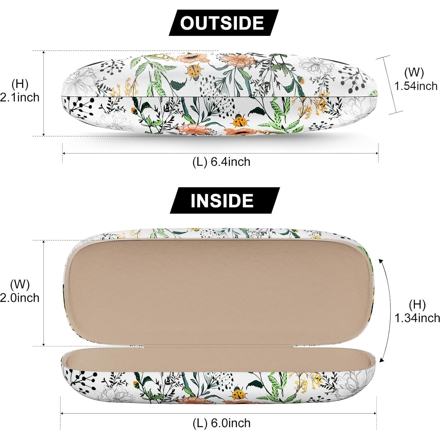 Estuche Duro para Gafas - Unisex - Flores Coloridas