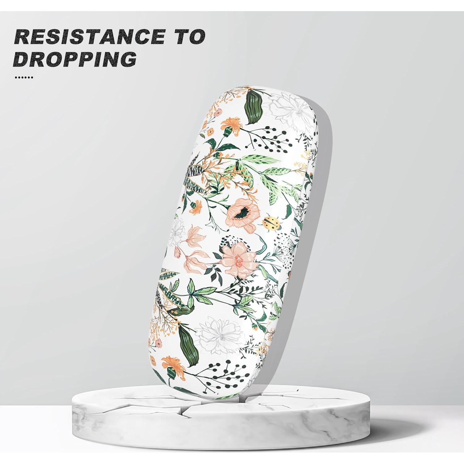 Estuche Duro para Gafas - Unisex - Flores Coloridas