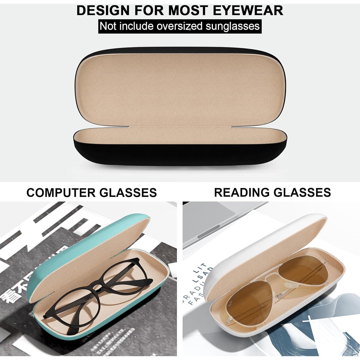 Estuche Duro para Gafas Unisex con Paño de Limpieza