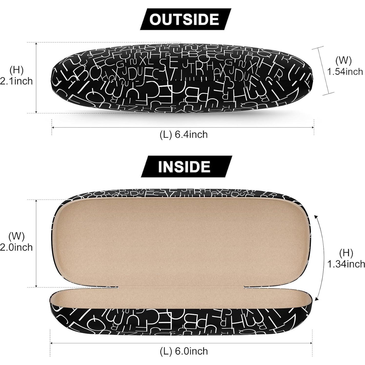 Estuche Duro para Gafas Unisex con Paño de Limpieza