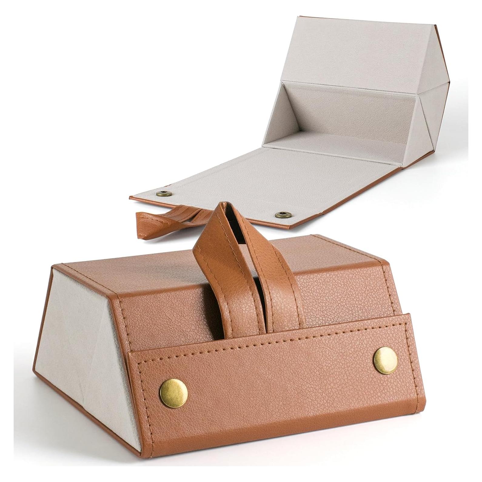 Estuche Plegable para Gafas de Sol - Marrón - 16.5x15.5 cm