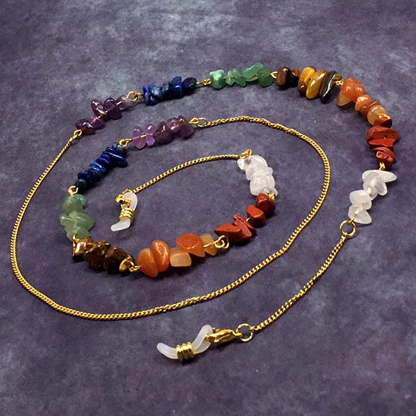 Cadena para Gafas ALBATROSART con Cuentas de Piedra Natural