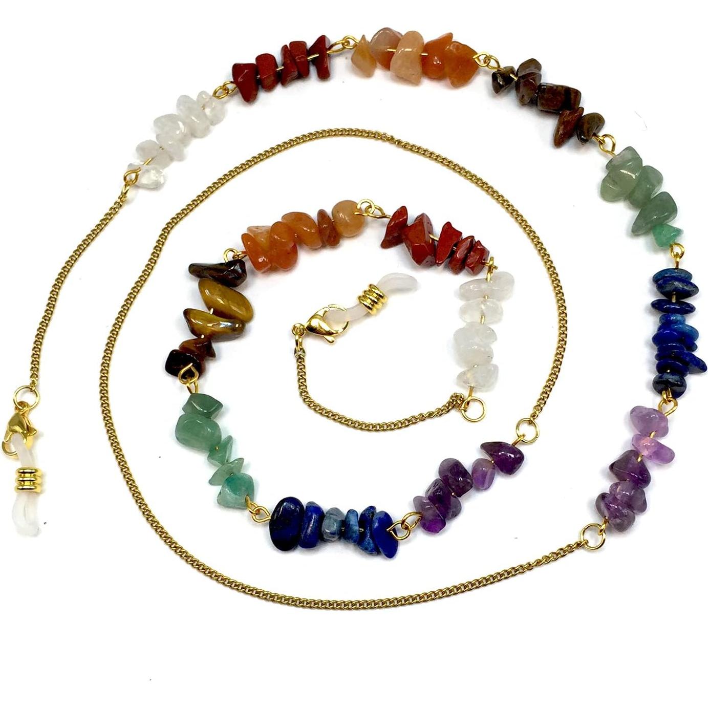 Cadena para Gafas ALBATROSART con Cuentas de Piedra Natural