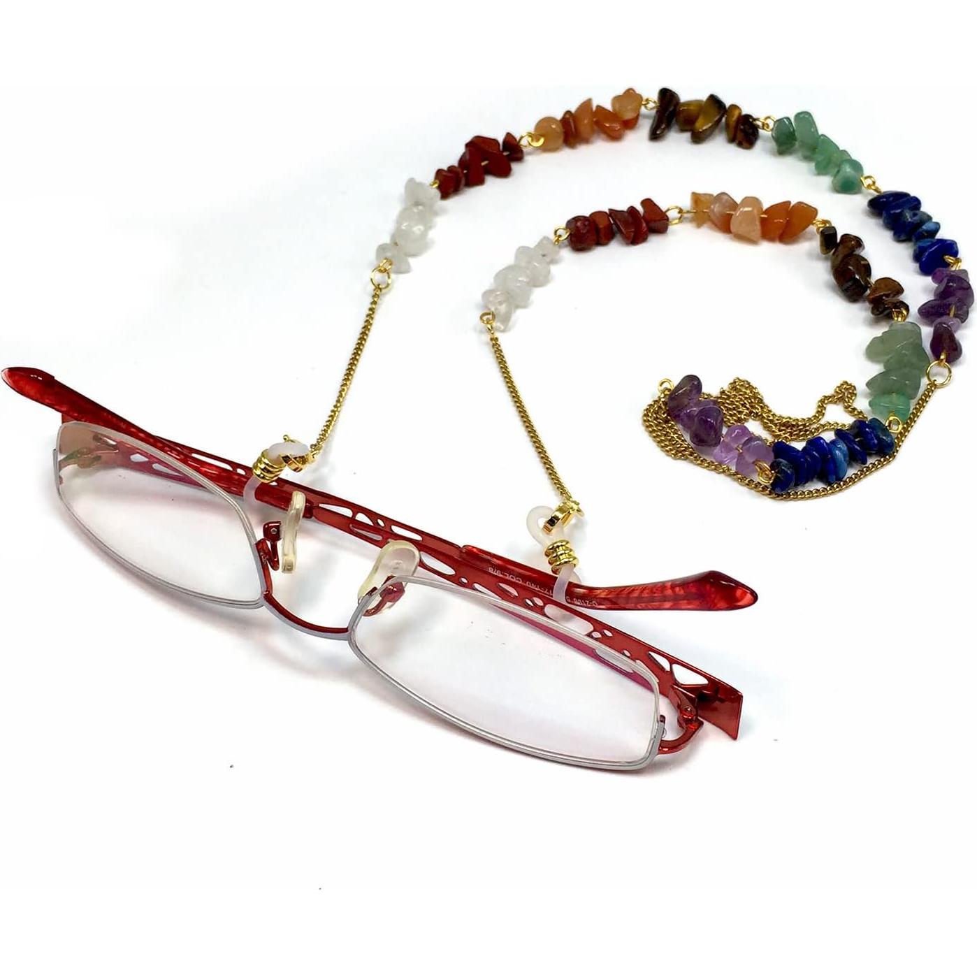 Cadena para Gafas ALBATROSART con Cuentas de Piedra Natural