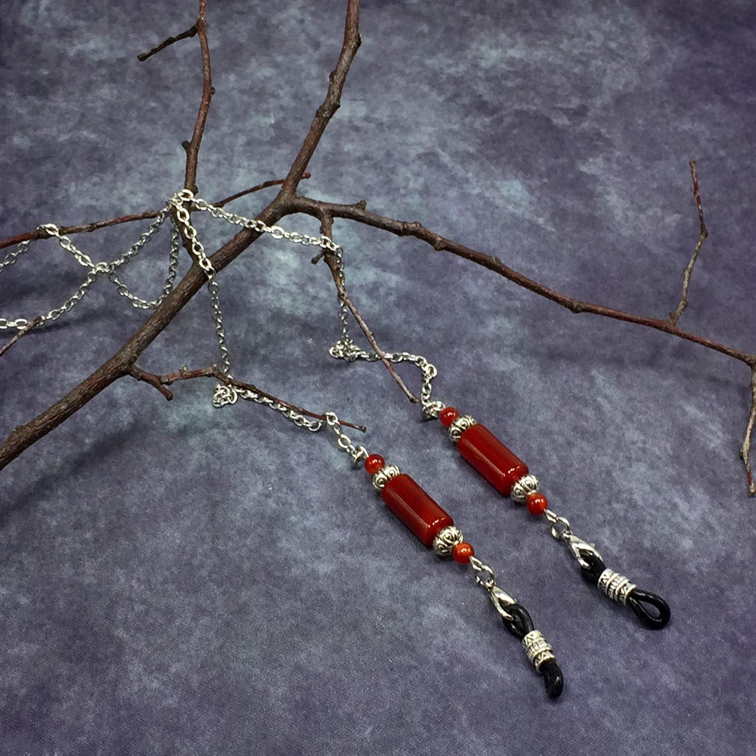 Cadena para Gafas ALBATROSART con Cuentas de Piedra Natural