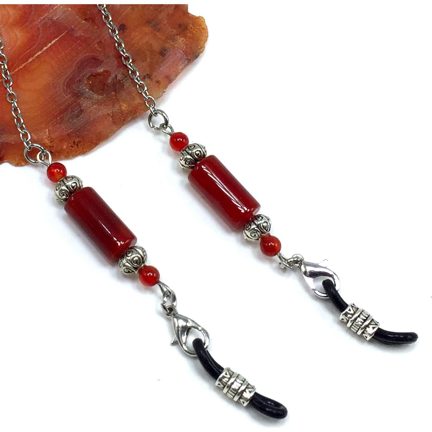 Cadena para Gafas ALBATROSART con Cuentas de Piedra Natural