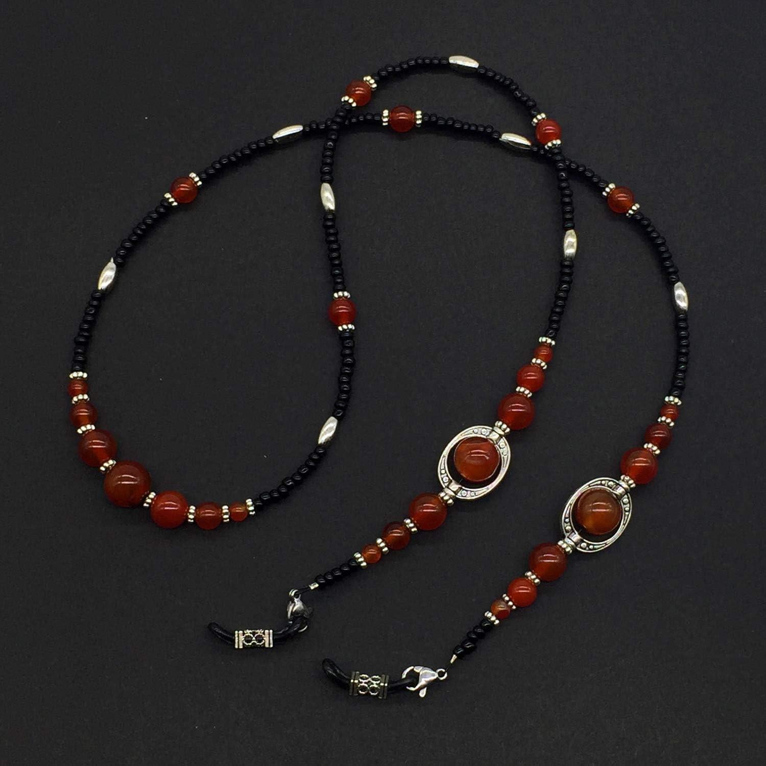 Cadena para Gafas ALBATROSART Cuentas de Piedra Natural