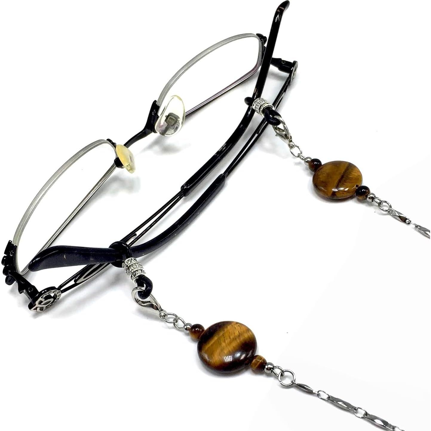 Cadena para Gafas ALBATROSART con Cuentas de Piedra Natural