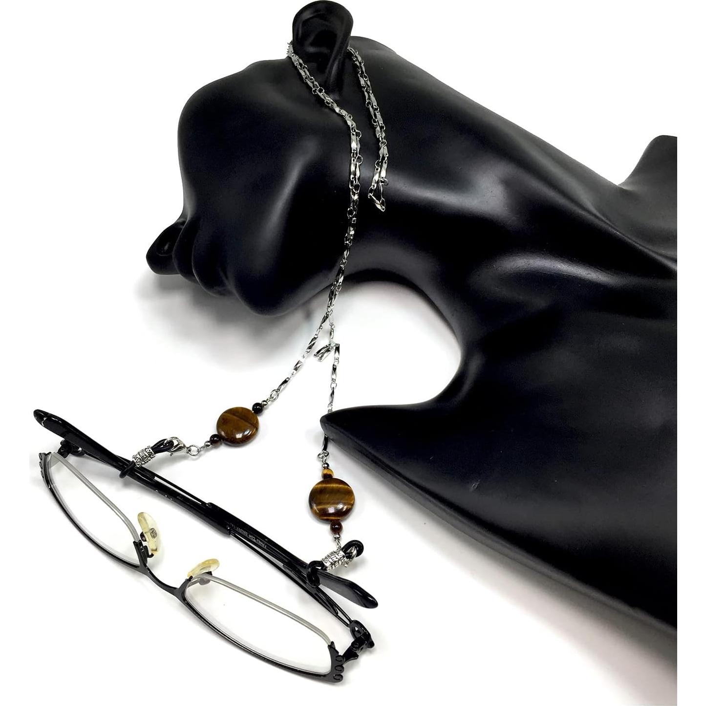 Cadena para Gafas ALBATROSART con Cuentas de Piedra Natural