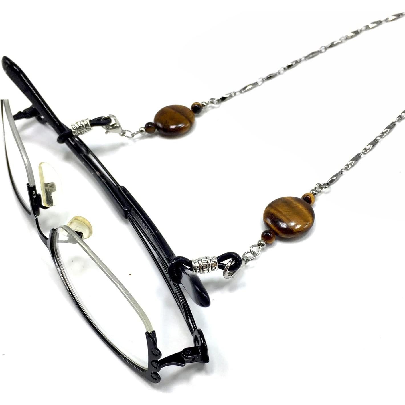 Cadena para Gafas ALBATROSART con Cuentas de Piedra Natural