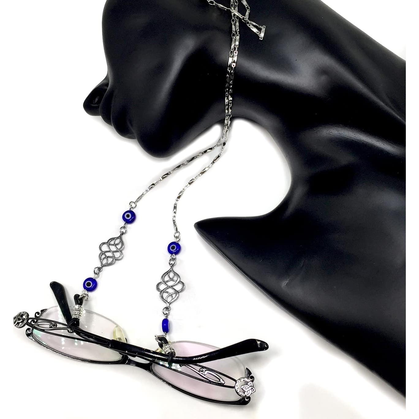 Cadena para Gafas ALBATROSART con Cuentas de Piedra Natural