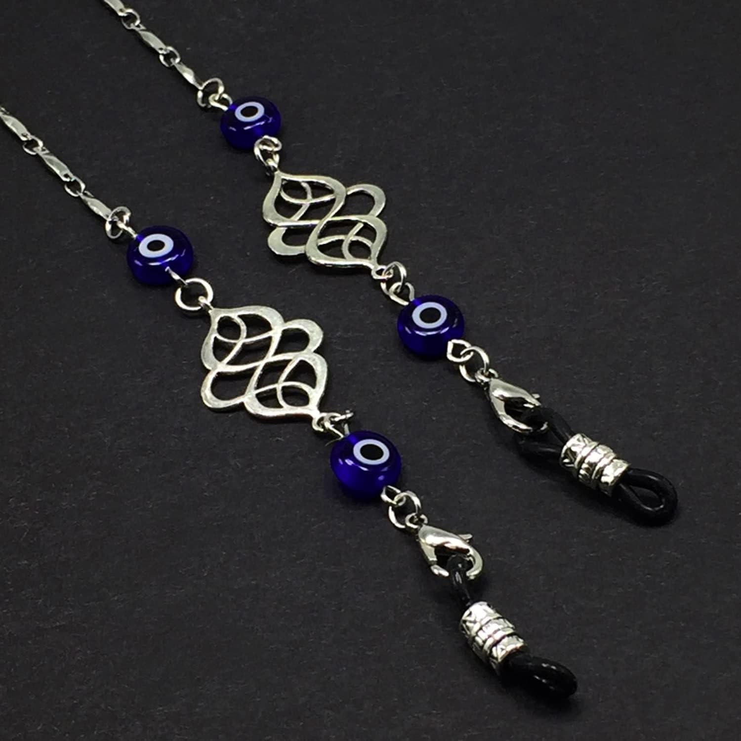 Cadena para Gafas ALBATROSART con Cuentas de Piedra Natural