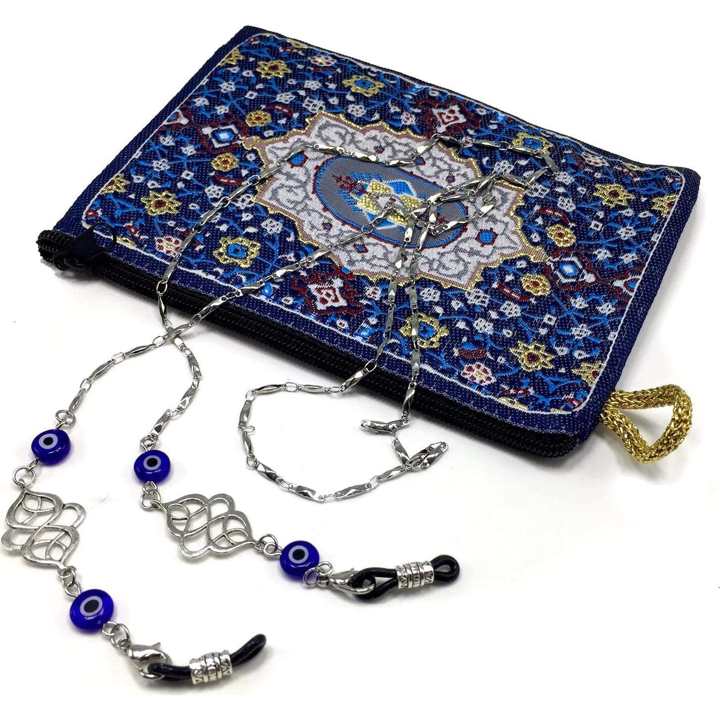 Cadena para Gafas ALBATROSART con Cuentas de Piedra Natural