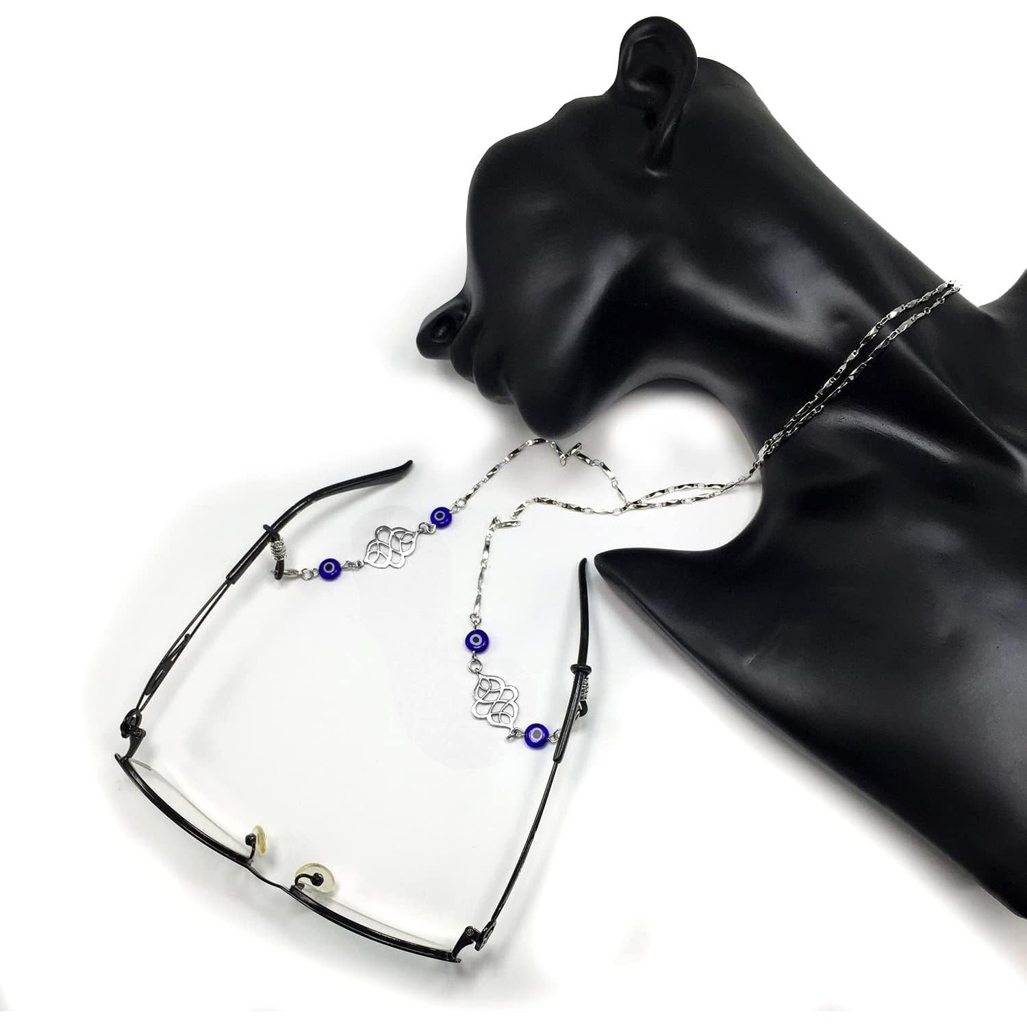 Cadena para Gafas ALBATROSART con Cuentas de Piedra Natural