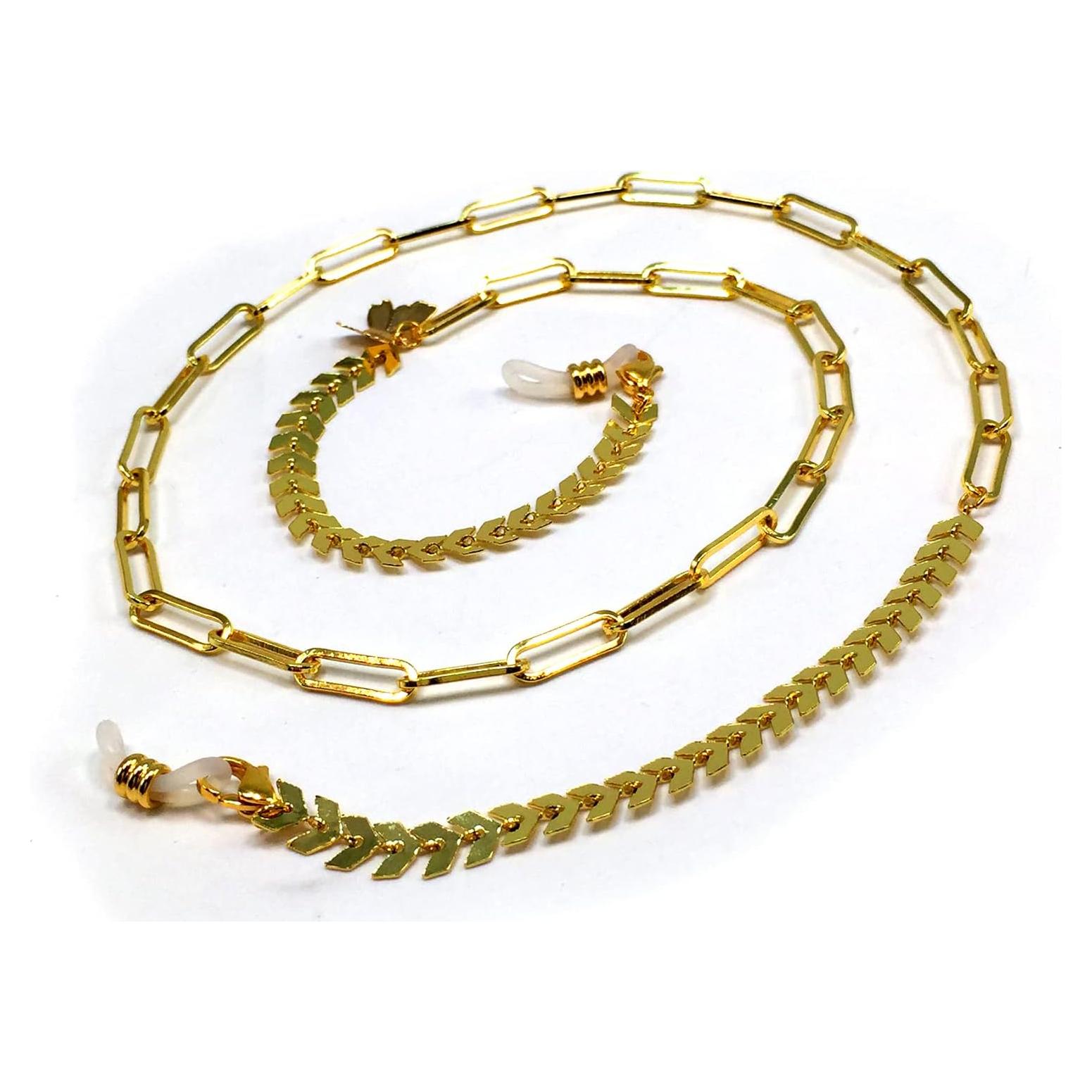 Cadena para Gafas ALBATROSART con Cuentas de Piedra Natural