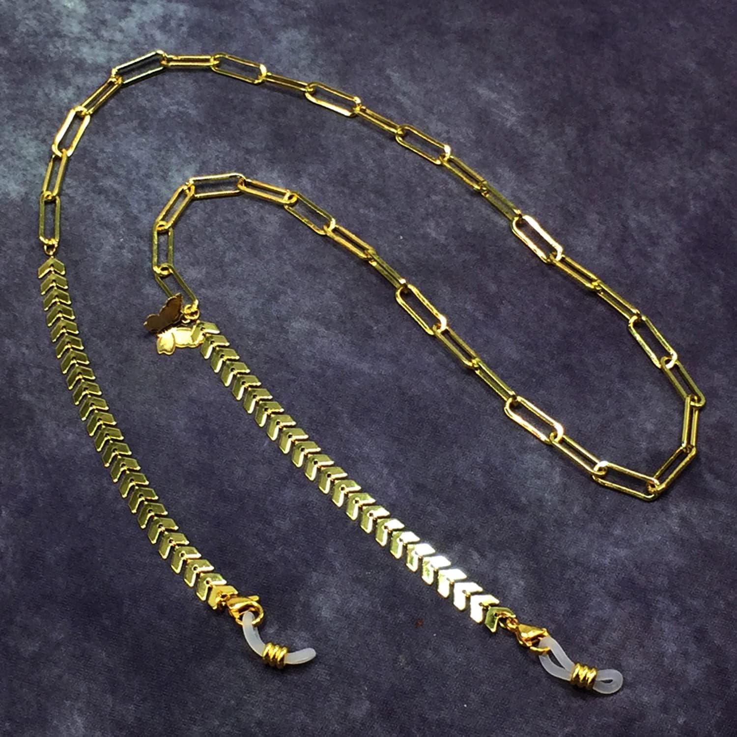 Cadena para Gafas ALBATROSART con Cuentas de Piedra Natural