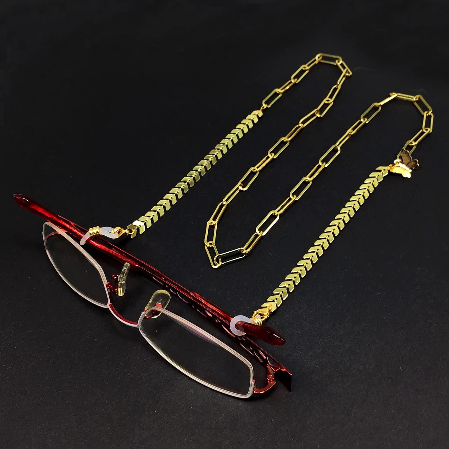 Cadena para Gafas ALBATROSART con Cuentas de Piedra Natural