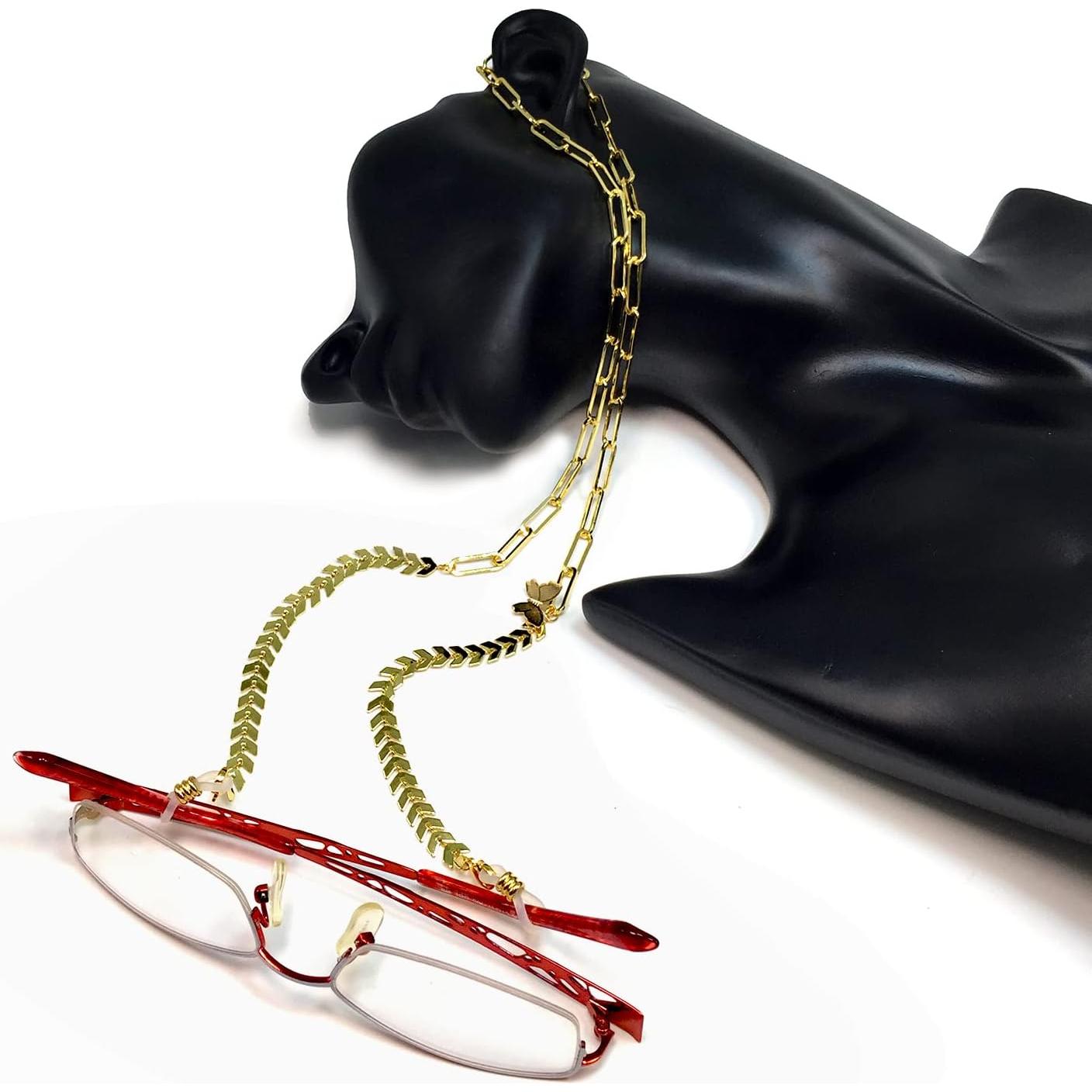 Cadena para Gafas ALBATROSART con Cuentas de Piedra Natural