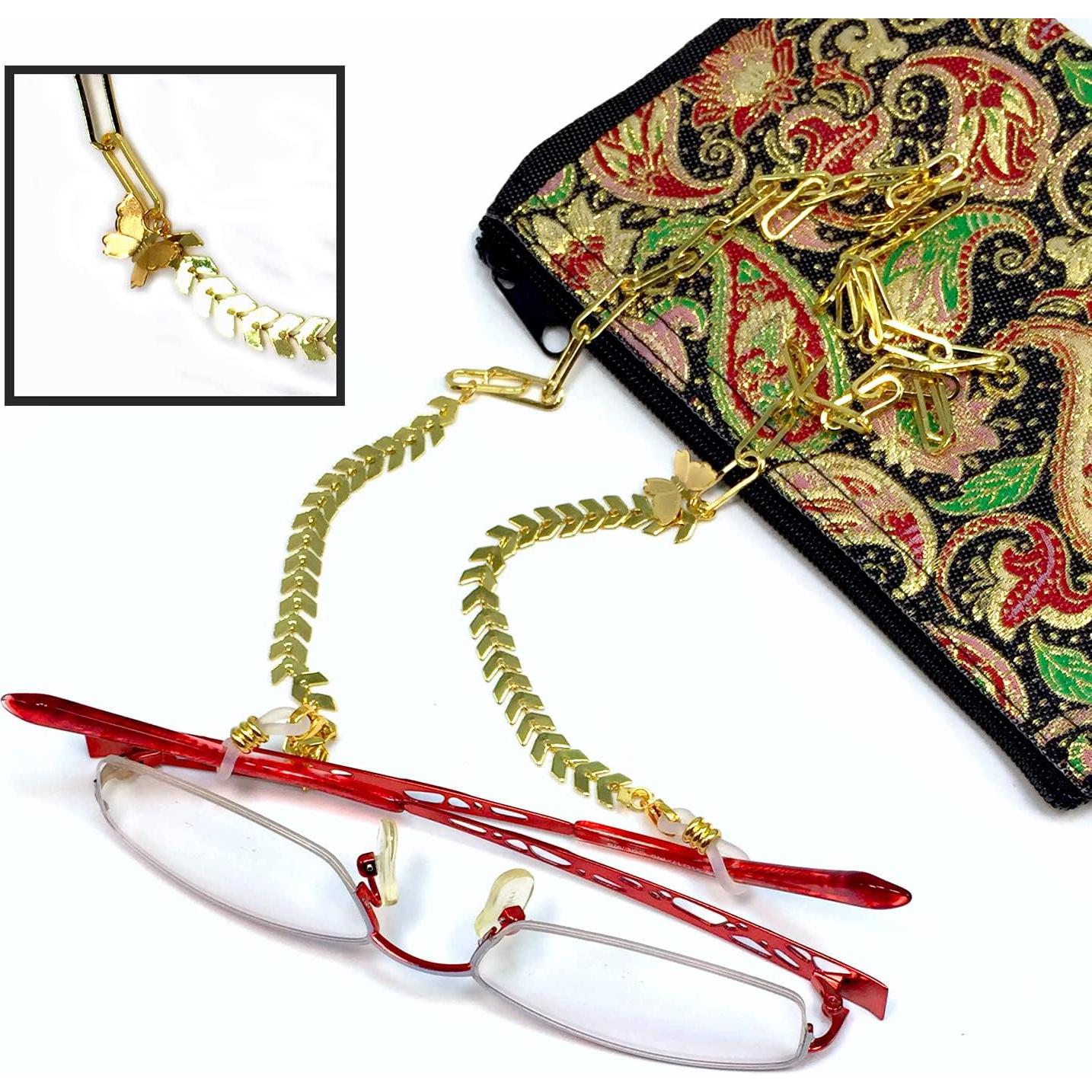 Cadena para Gafas ALBATROSART con Cuentas de Piedra Natural