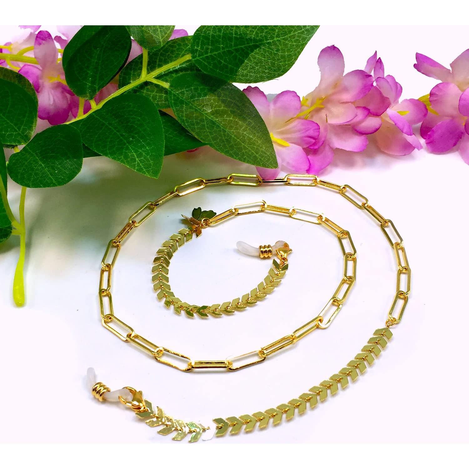 Cadena para Gafas ALBATROSART con Cuentas de Piedra Natural