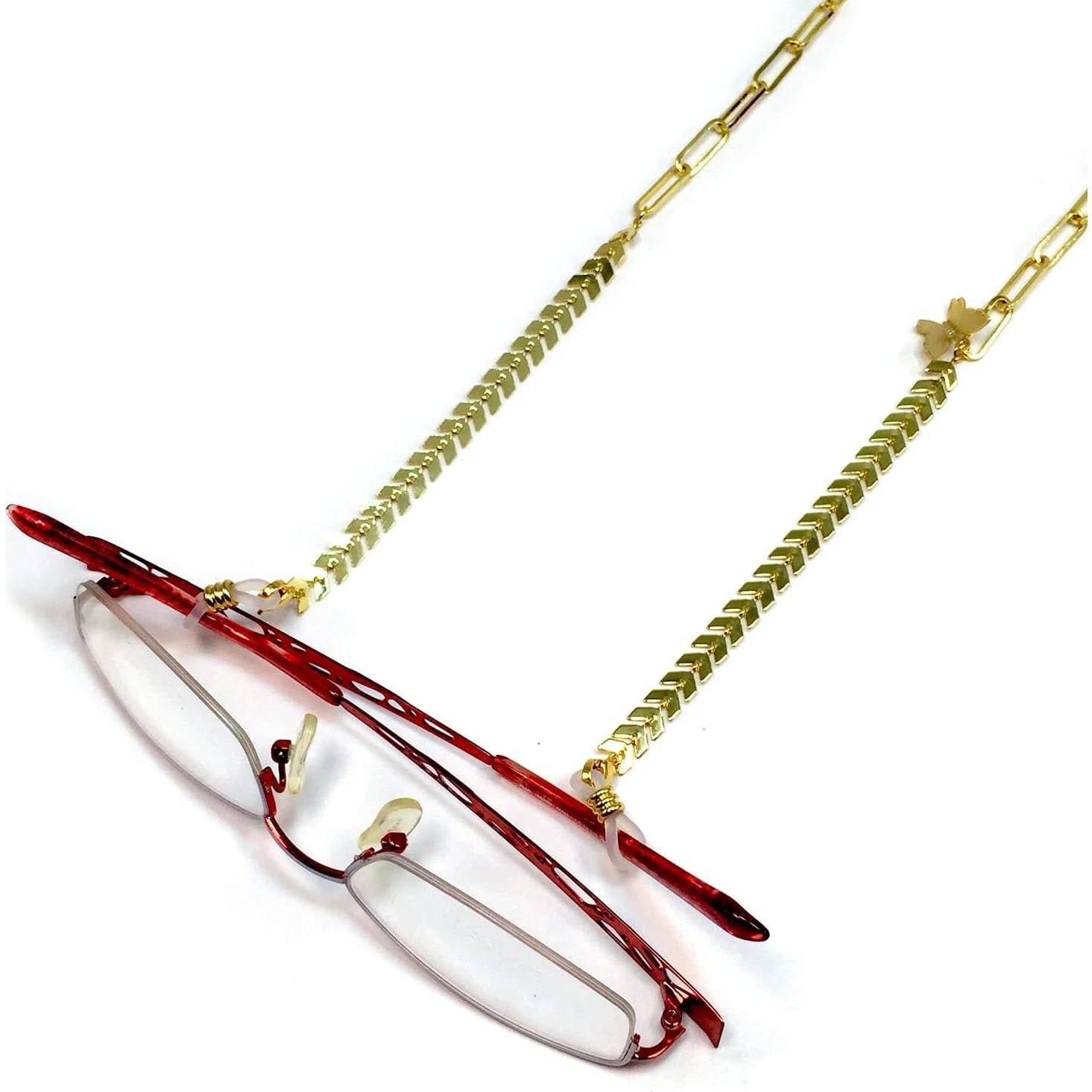 Cadena para Gafas ALBATROSART con Cuentas de Piedra Natural