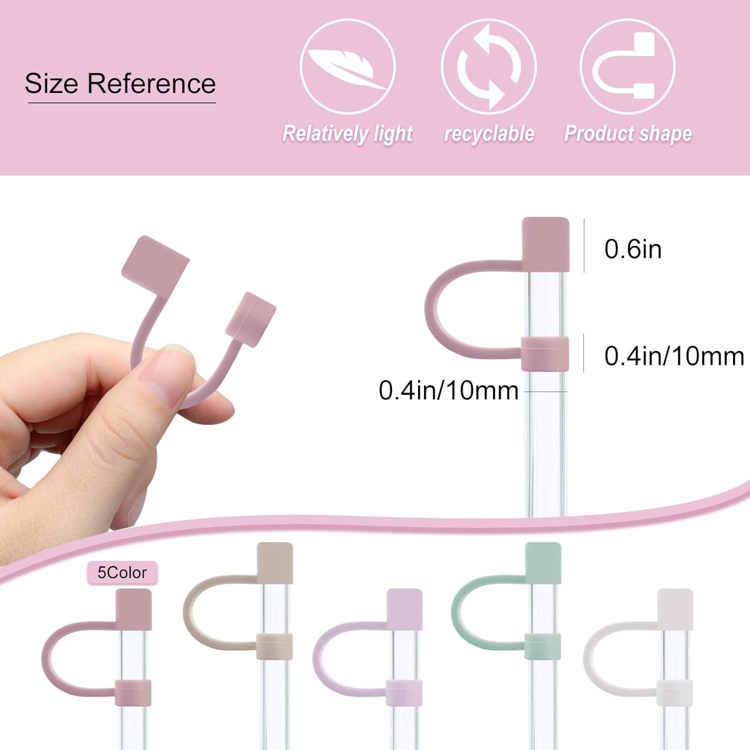 Cubiertas de Silicona Velaco para Pajitas 10mm - 5 Piezas