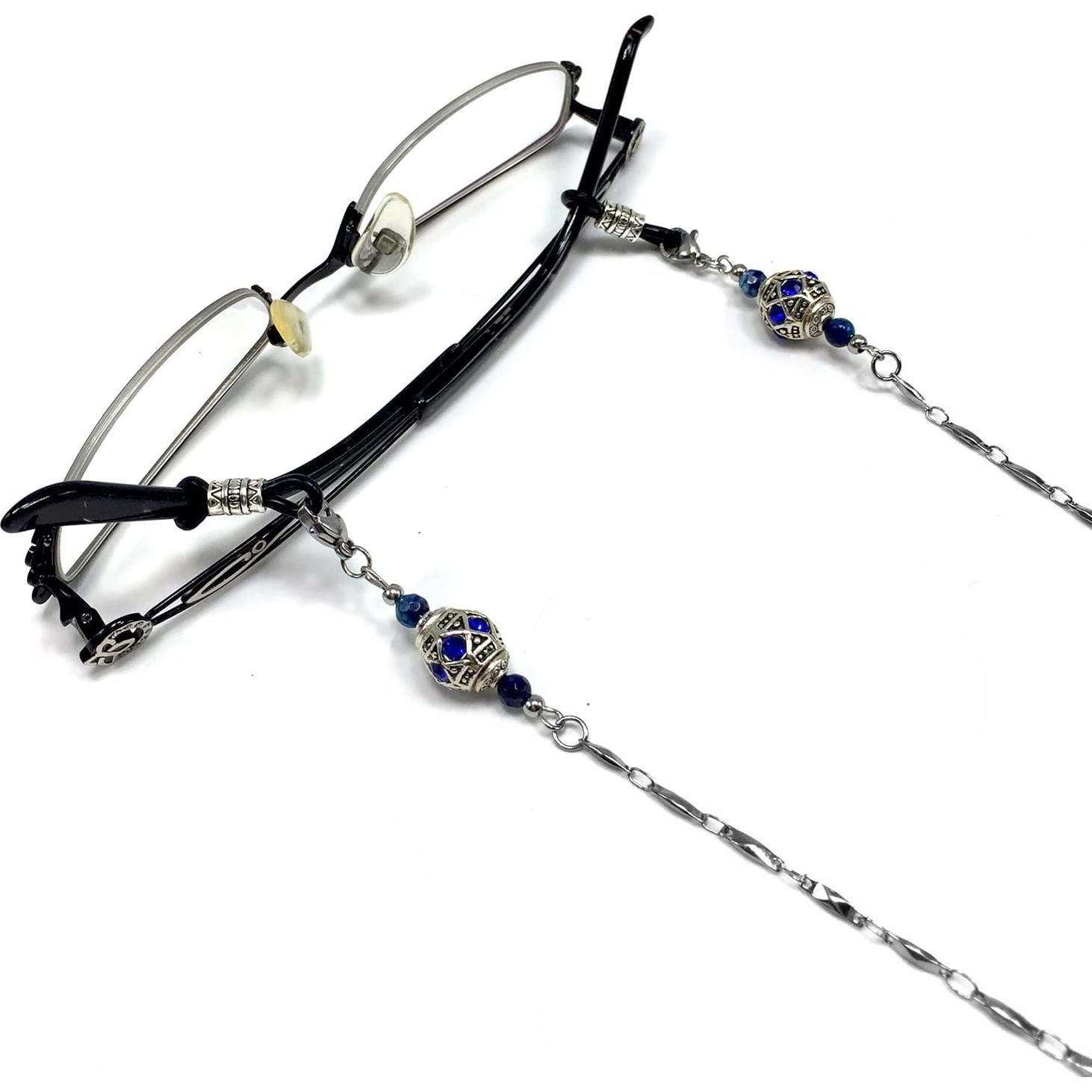 Cadena para Gafas ALBATROSART Cuentas de Piedra Natural