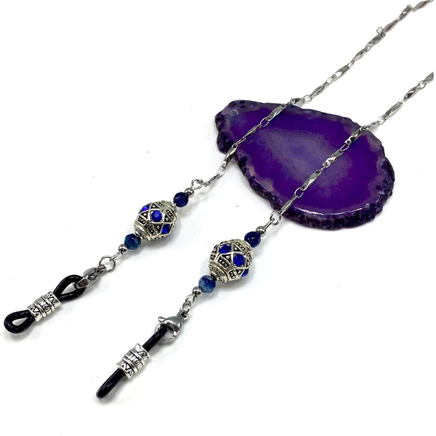 Cadena para Gafas ALBATROSART Cuentas de Piedra Natural