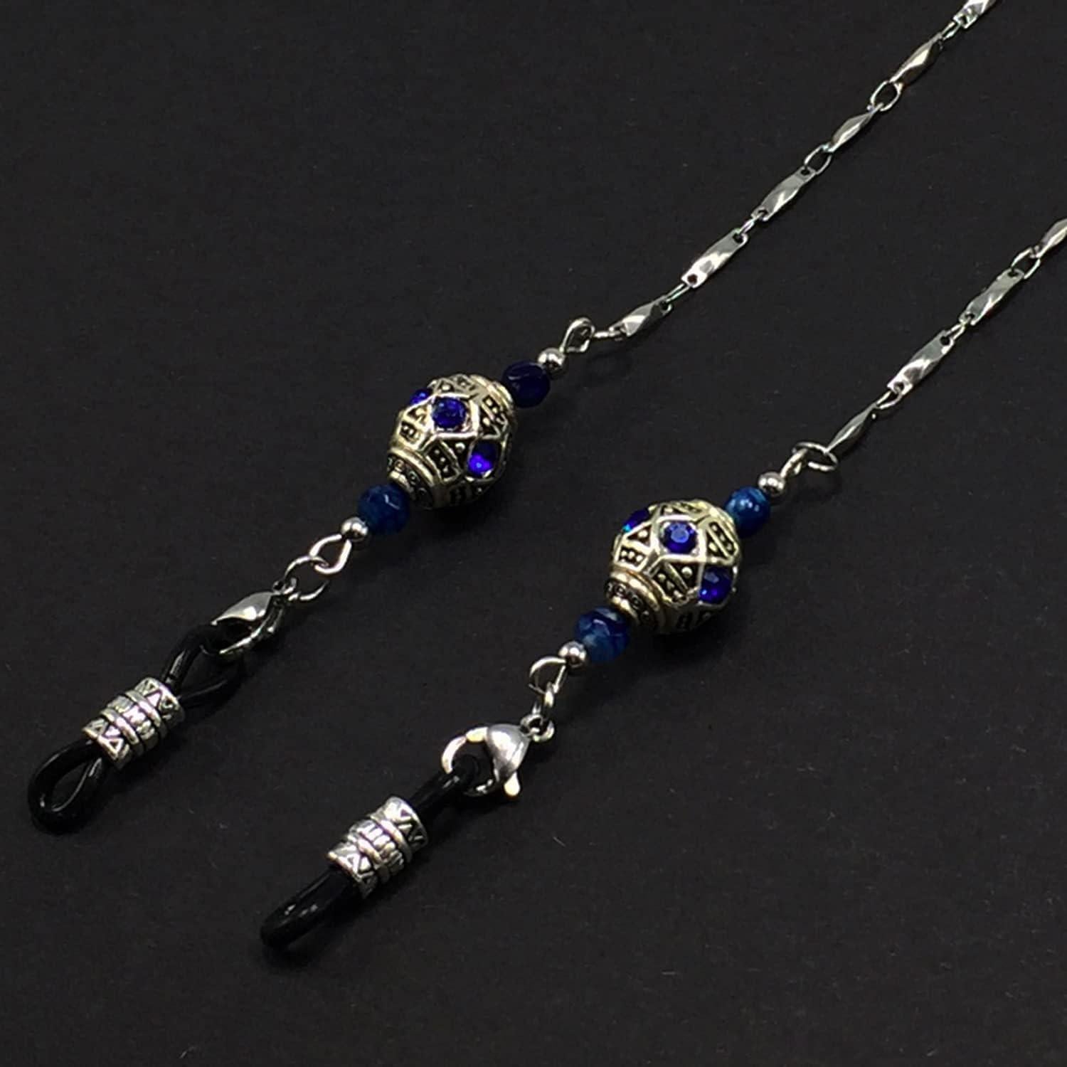 Cadena para Gafas ALBATROSART Cuentas de Piedra Natural